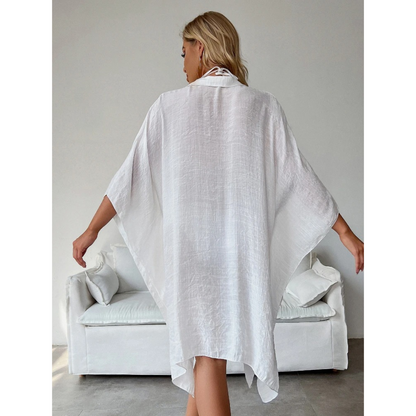 Batwing Beach Kimono Button Closure