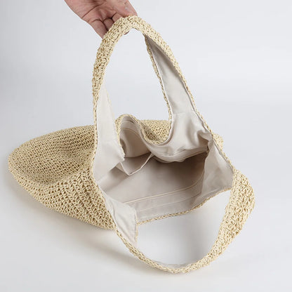 Straw Beach Bag Paris