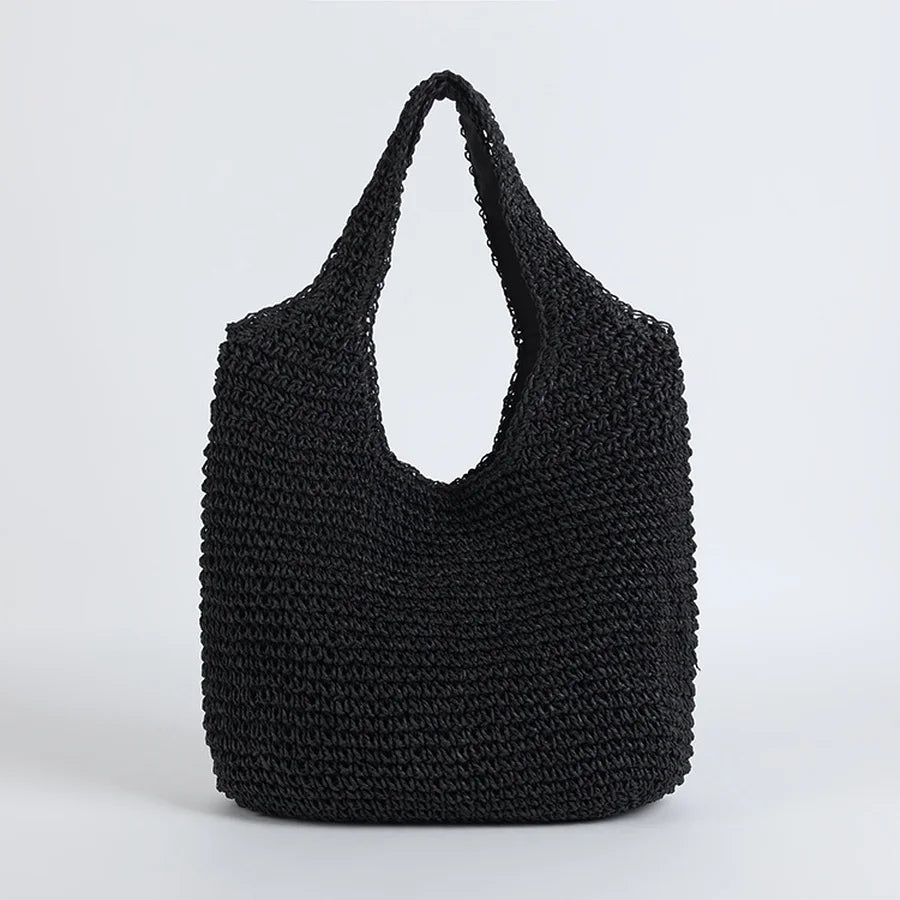 Straw Beach Bag Paris