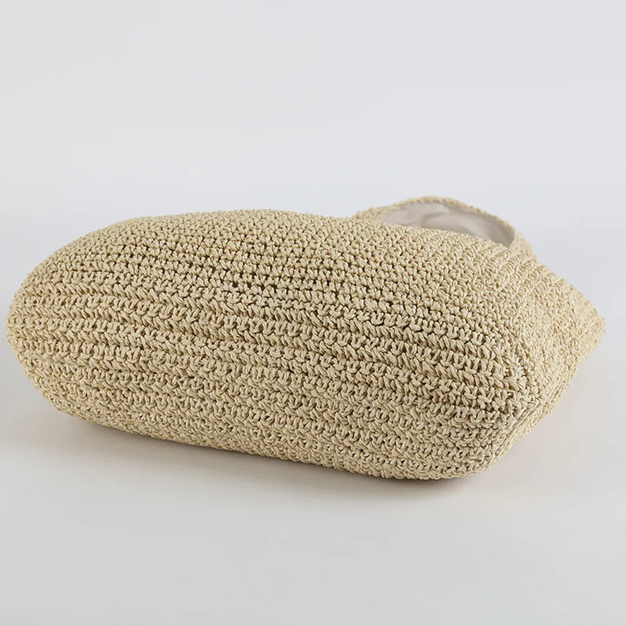 Straw Beach Bag Paris