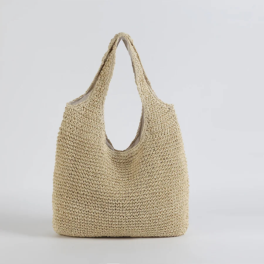 Straw Beach Bag Paris