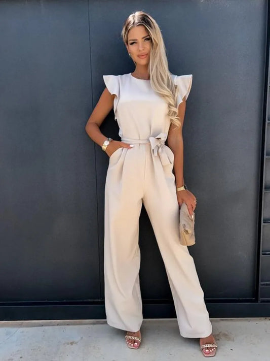 Ruffle Detail Jumpsuit