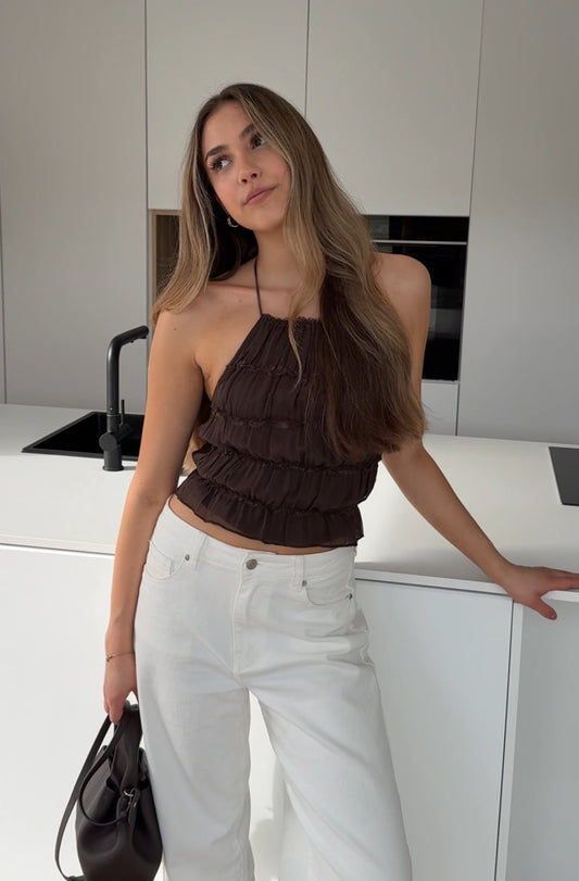Ruffle Sleeve Blouse