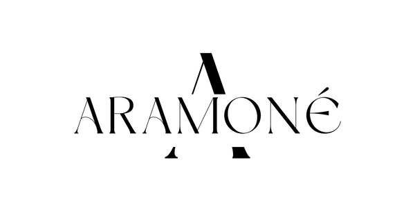 Black 'Aramoné' logo on a white background