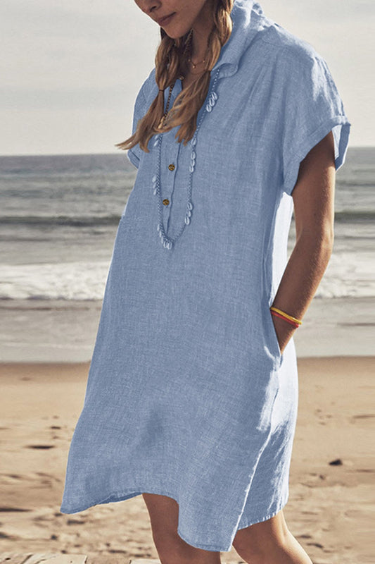 Cotton Linen Beach Dress