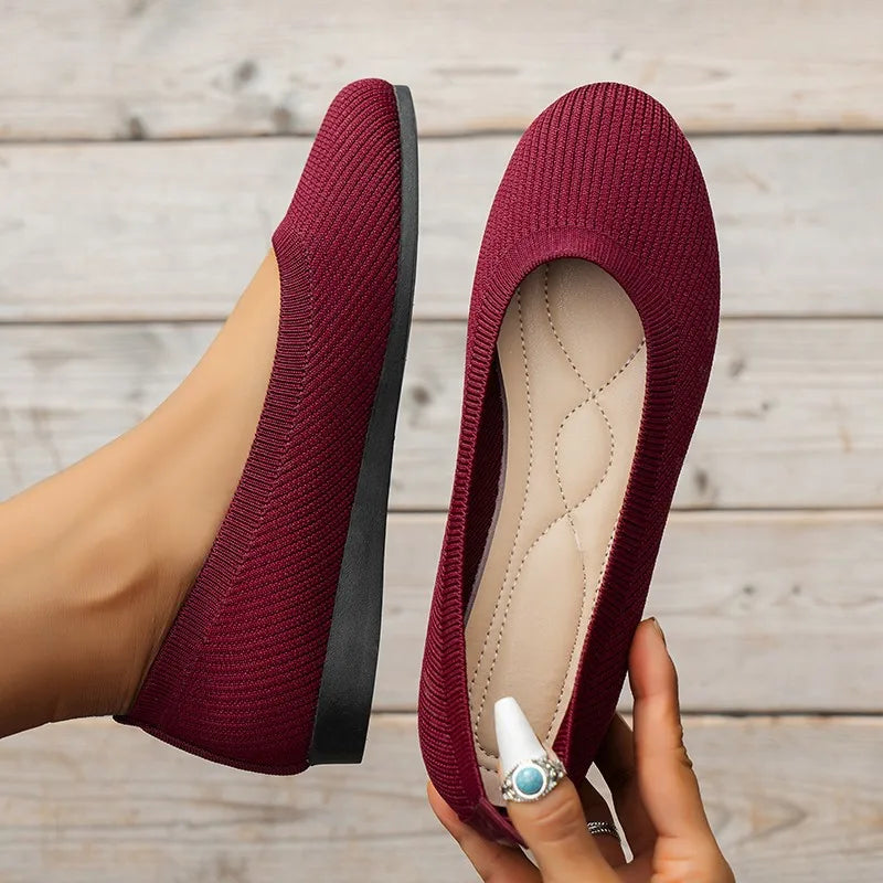 Ballet Flats Elastic Upper