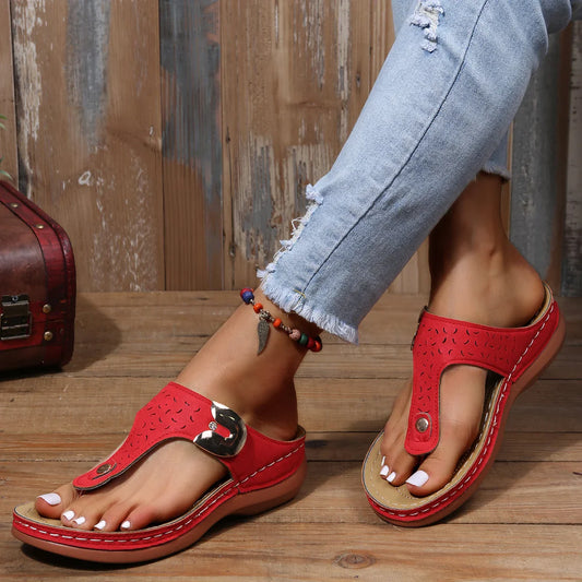 Sandals Metallic Finish