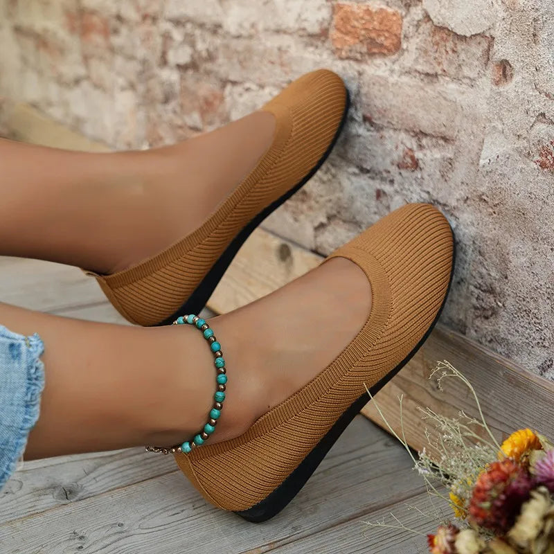 Ballet Flats Elastic Upper