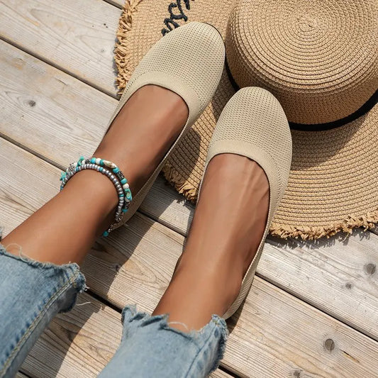 Ballet Flats Elastic Upper