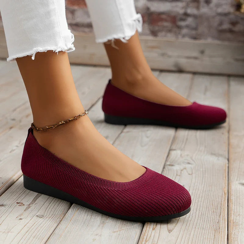 Ballet Flats Elastic Upper