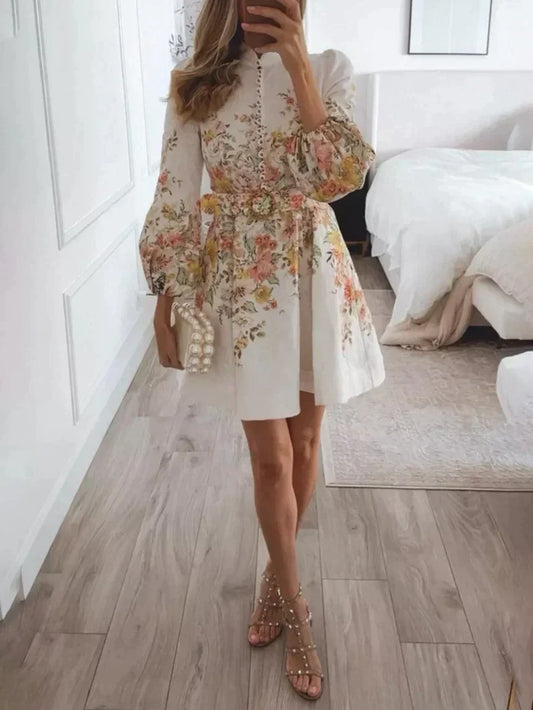 Printed Mini Dress